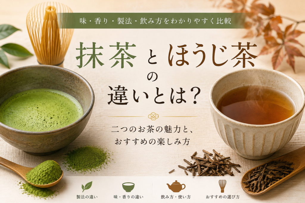 抹茶とほうじ茶の違い